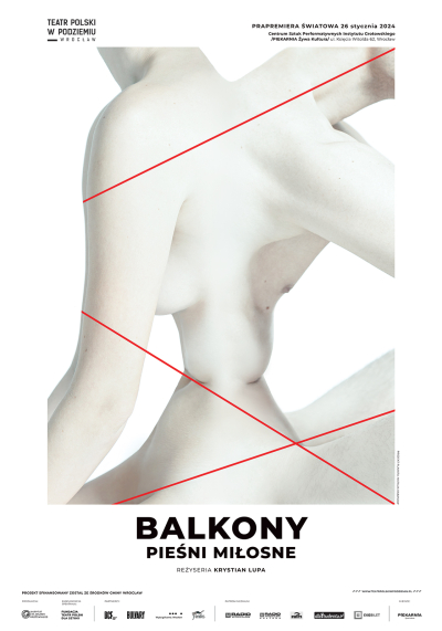 Balkony – pieśni miłosne, projekt plakatu Natalia Kabanow